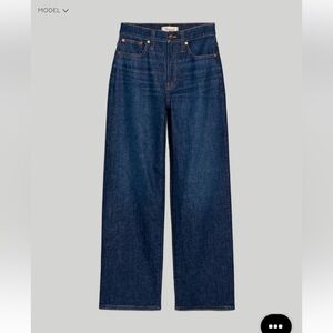 Madewell the perfect vintage wide leg jean in chartwood wash NJ176 Sz25